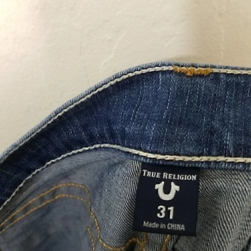 True Religion FINN Slim Tapered Zipper Jeans Size 31